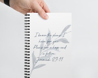 Jeremiah 29:11 Christian Journal – Spiral Notebook, Faith Gift