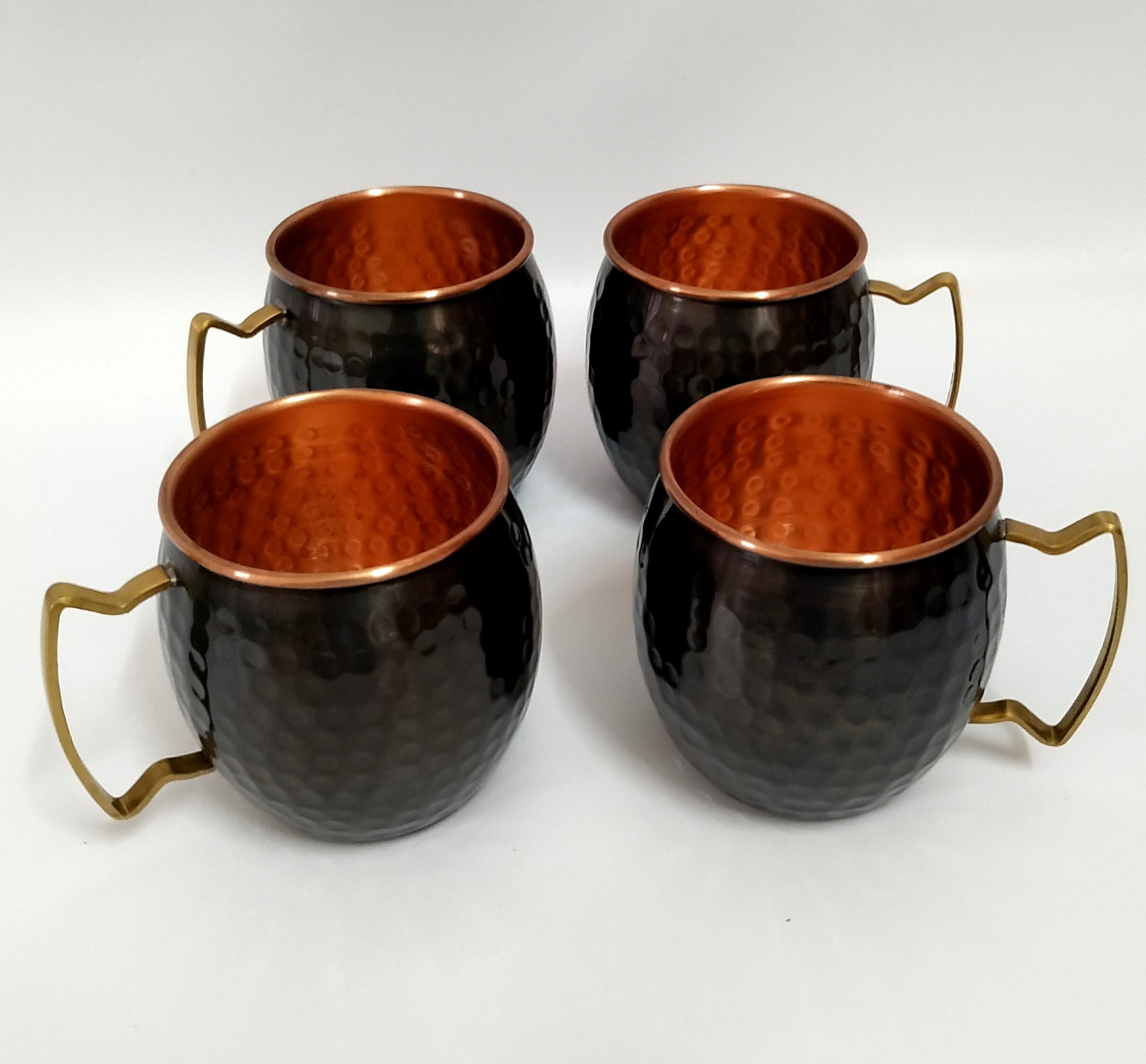 Black Oxidized Copper Moscow Mule Mugs Authentic Handcrafted Etsy