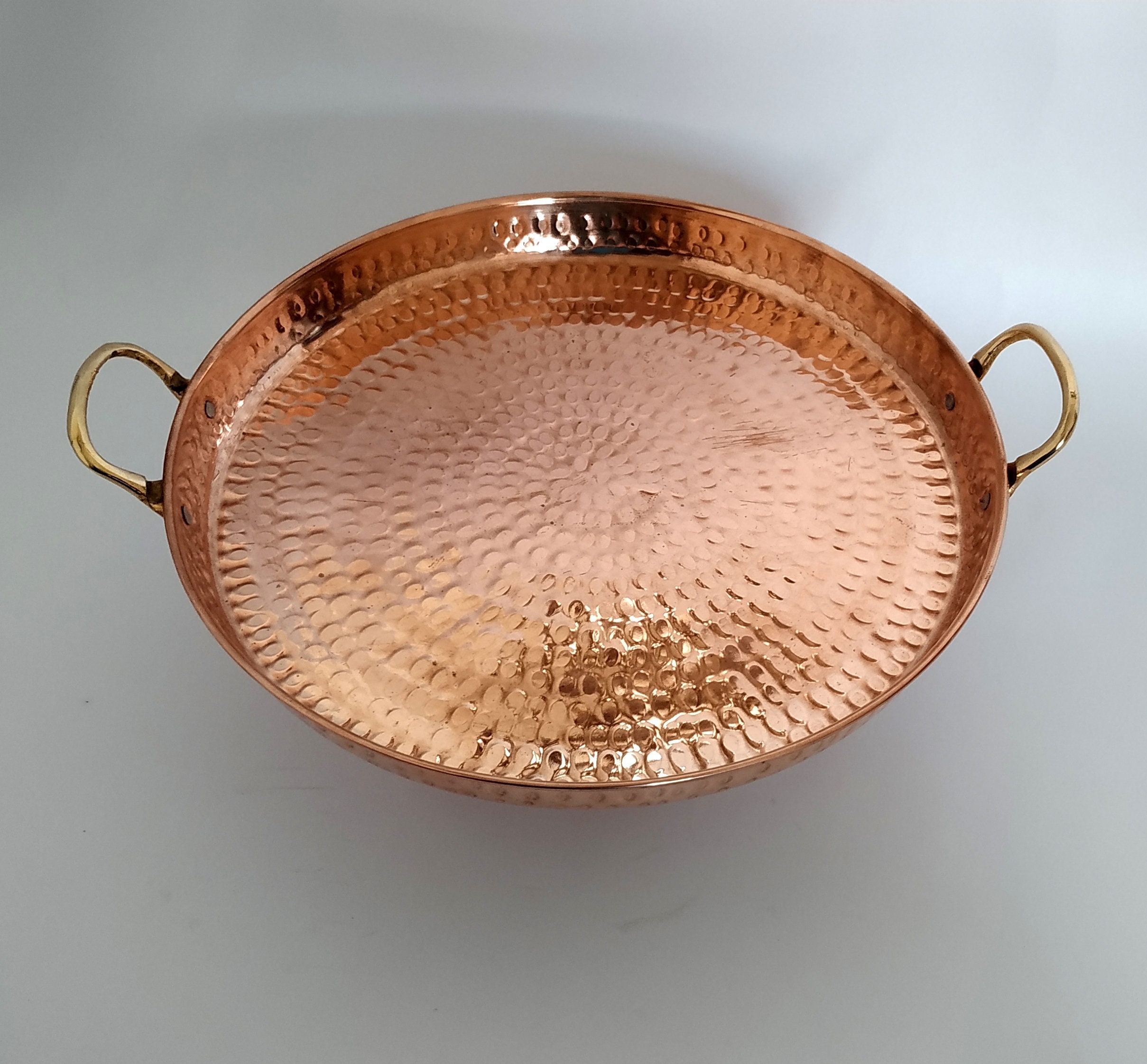 100 Pure Copper Tray with Handle/Without Handle Copper Etsy