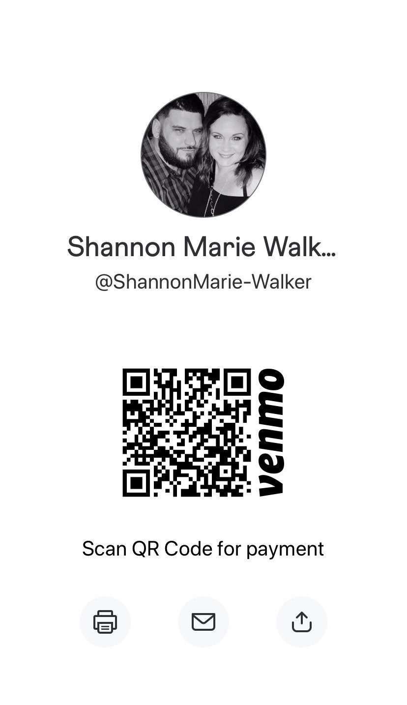Venmo QR Code decals / Clings for contact free payment and Etsy