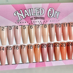 PRESS ON NAILS Solid Nude Colour All Gel Nails Gel X Nails at Home Gel