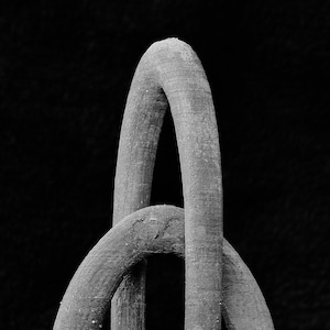 Infinity sculpture, Concrete decor, Infinity sculpture, Contemporary sculpture, love knot, modern minimalistic image 4