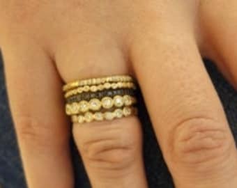 Moroccan Jewelry, Stacking Rings Set , Diamond Stacking Rings, Gold Stack Rings, Stackable Bands, Stacking Bands, Gold Ring Set