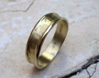 Mens Wedding Band, 5mm Gold Wedding Band, His Wedding Ring, Mens Gold Band, Mens Plain Gold Ring, Platinum Band, Anniversary Band