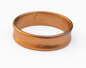 14k Solid Rose Gold Wedding Band: Unisex Engagement Ring
