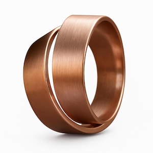 Chunky Gold Ring - Wide Gold Band Ring Women - Wide Gold Wedding Band Women - Gold Wedding Ring - Artistic Gold Jewelry