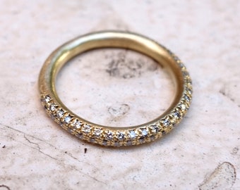 Eternity Band \ Gold Eternity Ring \ Eternity Rings For Women \ Half Eternity Band \ Half Eternity Ring \ Half Eternity Wedding Band