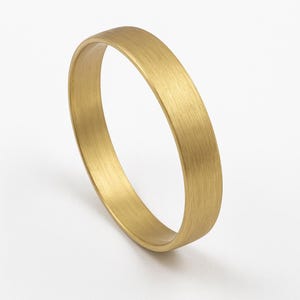 Alliance classique homme or, Alliance or uni, Alliance minimaliste, Alliance au fini mat or, Alliance His