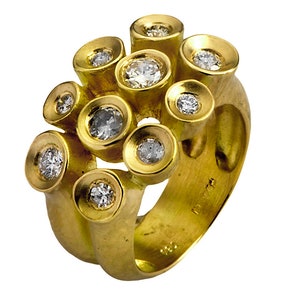 Multi-Stone Big Diamond Rings \ Big Rings \ Big Rings Women \ Big Ring Keychain \ Big Gold Ring \ Big Cocktail Ring \ Fine Jewelry Rings