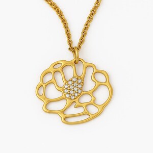 18k geelgouden diamanten ketting | 18k echte diamanten hanger | 18k massief gele, rosé, witgouden fijne sieraden voor dames