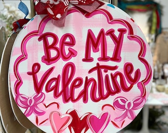 Valentine Door Hanger | Heart Door Hanger | Happy Valentine’s Day door hanger