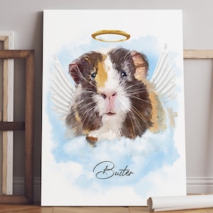 Pet portrait, Custom pet portrait, Custom hamster portrait, Hamster portrait, Dog memorial, Hamster memorial, Pet memorial, Cat portrait