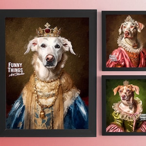 Royal Pet Portrait Etsy