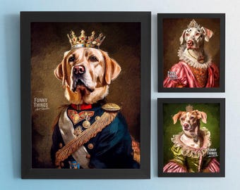 Custom Pet Portrait, Memorial Dog or Cat Gift, Wall Art