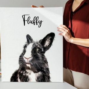 Ritratto di coniglietto, Ritratto di coniglio, Ritratto di animale domestico personalizzato, Ritratto di cane, Pittura di coniglio, Memoriale per animali domestici, Coniglietto personalizzato, Acquerello di coniglio