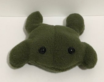 Tiny Weighted Dark Green Frog Plush -  New Zealand