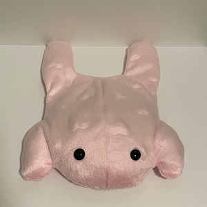 Rice Filled  Pink Heart Toad Handmade Plush