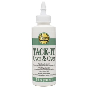 Aleene&#39;s Tack-It Over & Over Liquid Glue, 4oz - Reusable Craft Adhesive for Fabric, Paper  More, Strong Hold , Easy Clean Up