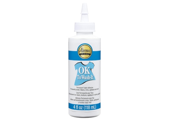 Aleene's OK to Wash-It Fabric Glue: Strong, Washable Adhesive (4oz)