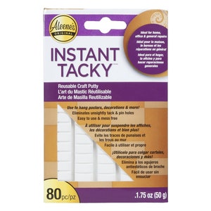 Aleene&#39;s Instant Tacky Craft Putty - Reusable Adhesive (80 Pieces)
