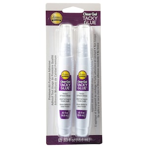 Aleene&#39;s Clear Gel Tacky Glue  2-Pack Pens