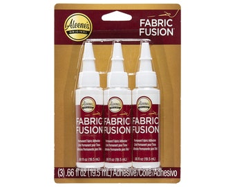 Aleene's Fabric Fusion Glue, 3-Pack TRIAL Size .66 fl oz   Fashion Emergency!