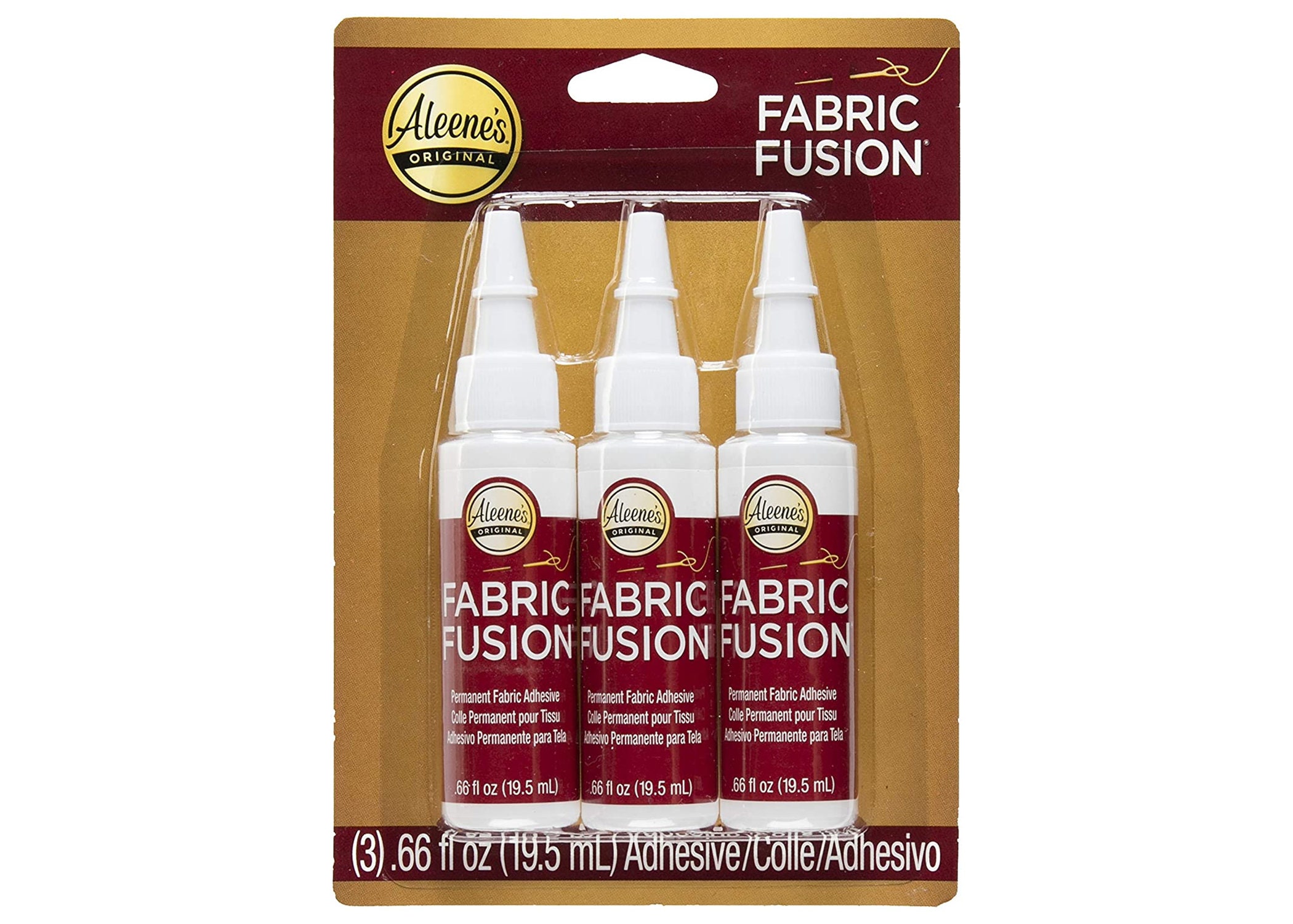 Aleene's Fabric Fusion Glue, 3-pack TRIAL Size .66 Fl Oz Fashion Emergency  