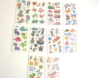 Children's Party Temporary Tattoos, 6 Sheets Pack, Kids Birthday Party Favors, Fun & Whimsical