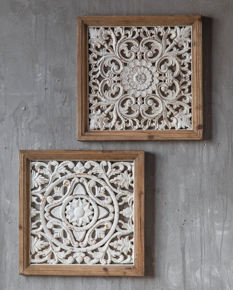 Solid Wood Art Design Wall Mount Picture Frame Made With a Etsy