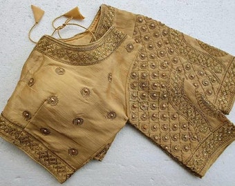 golden blouse fancy