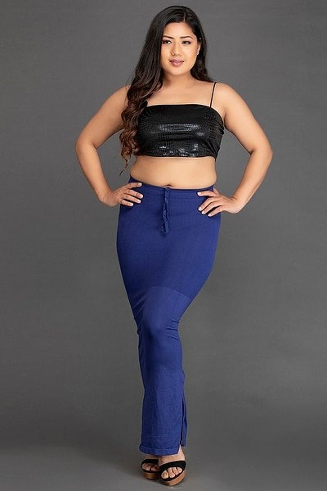 Women's Saree Shapewear With Drawstring Mermaid Petticoat Etsy UK