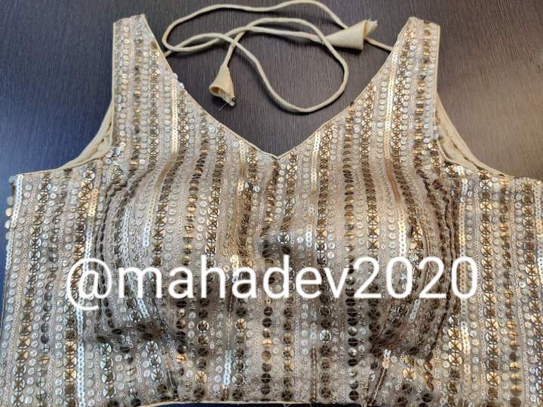 golden sequence work blouse