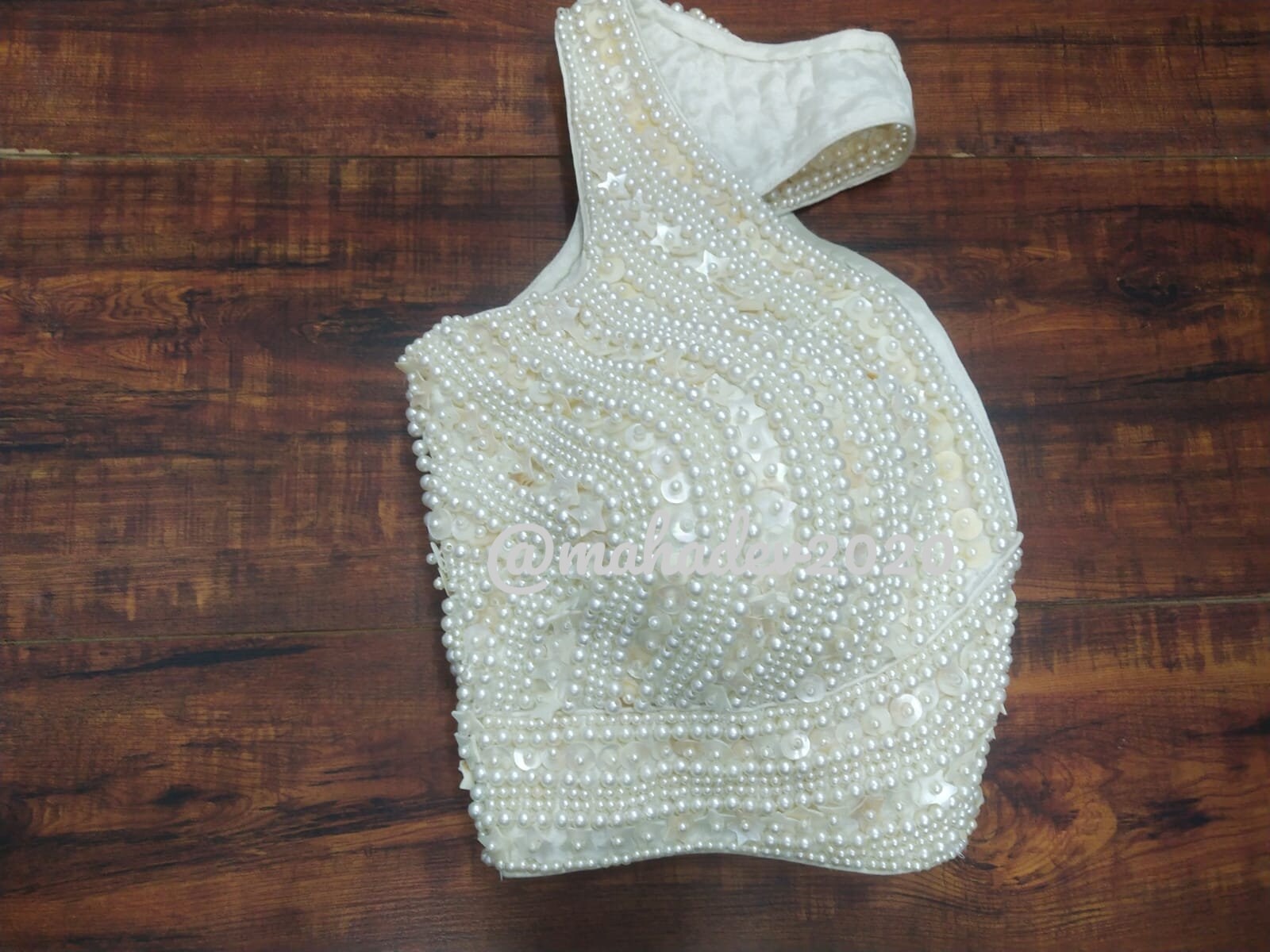 トップス yokochan Pearl Circular Blouse Zando Pearl Top for Women Rhinestone Mesh See Through Tops