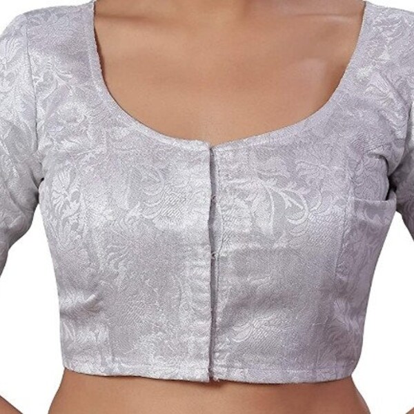 Silver Blouse - Etsy