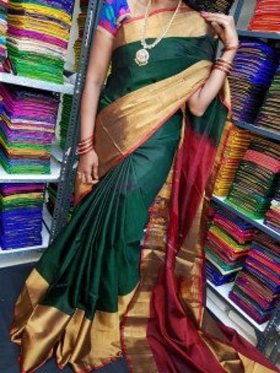 Lucky Sarees - Big border kanchipuram silk sarees | Facebook