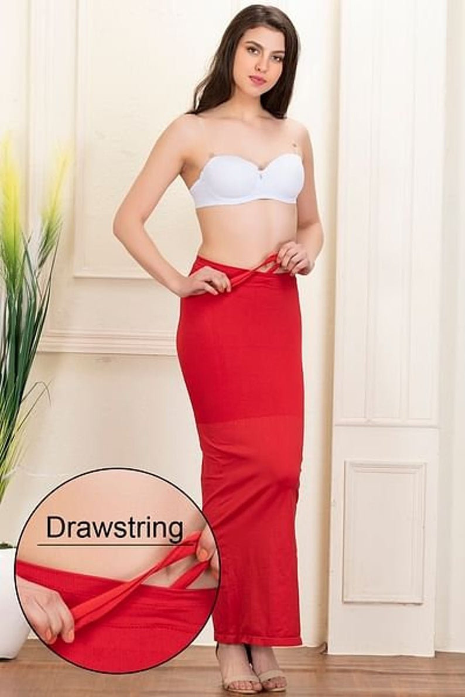 Women's Saree Shapewear With Drawstring Mermaid Petticoat Etsy UK