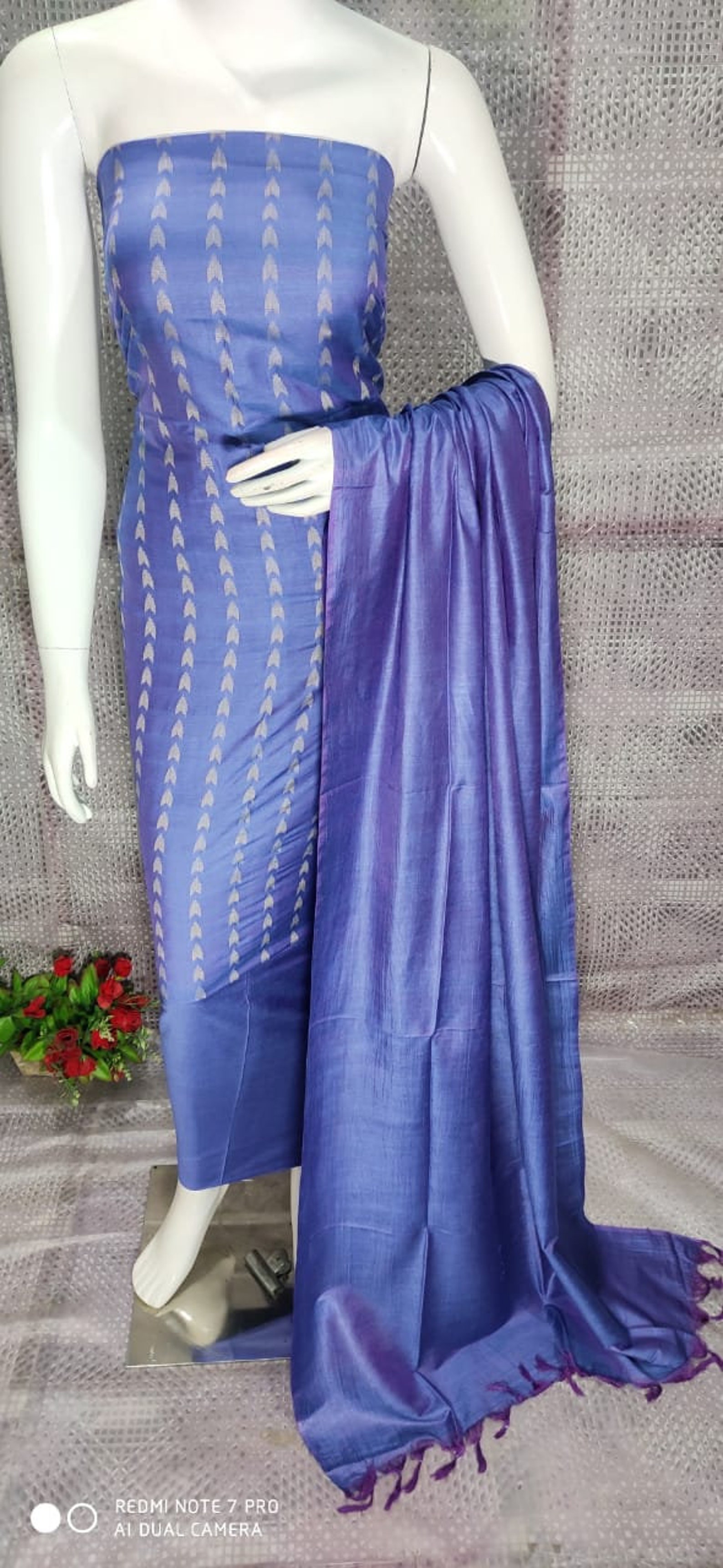 Pure Katan silk Dress Material for wedding Festival Women | Etsy