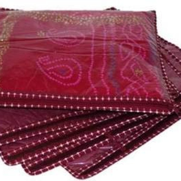 Wedding Supply Maroon Saree Cover Bags Saree Storage Bags Dress Keeping Bags Clothes Keeping Plastic Bag Tissue Clothes Bags Organizer Case
