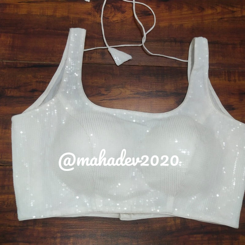 Choupette Multicolor Sequins Crop-Top