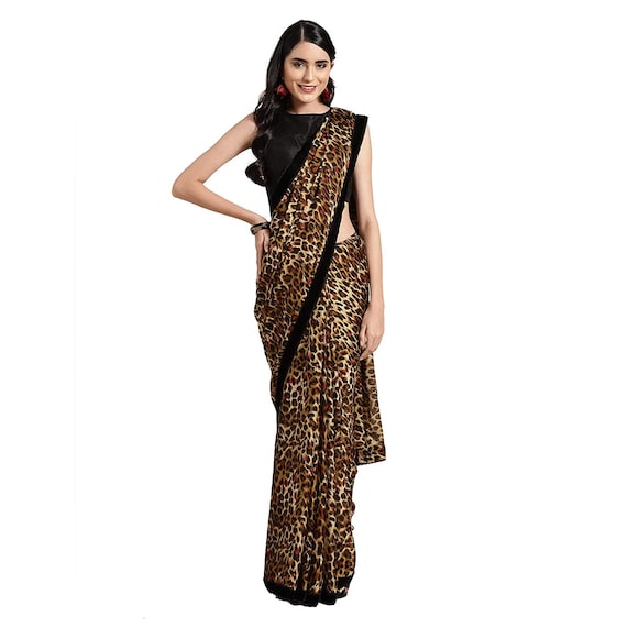 Animal Print Women's Crepe Saree Blouse Tiger Print Soft - Etsy Canada Animal Print Women's Crepe Saree Blouse Tiger Print Soft - Etsy Canada