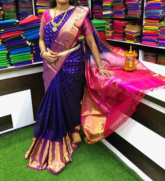 Bridal Kanchi Kuppadam Soft Silk Saree Pattu Saree Uppada Pattu Silk Saree Handloom Saree for Festive Wedding Women Clothing Indian Gifts Etsy UK