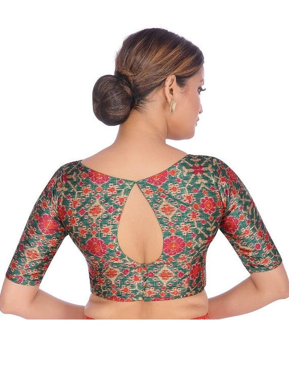 Designer Heavy Beaded blouse Saree blouse Readymade Bridesmaids Women Wear pearl Sari Choli Indian Wedding Wear Fabric Tunic Top