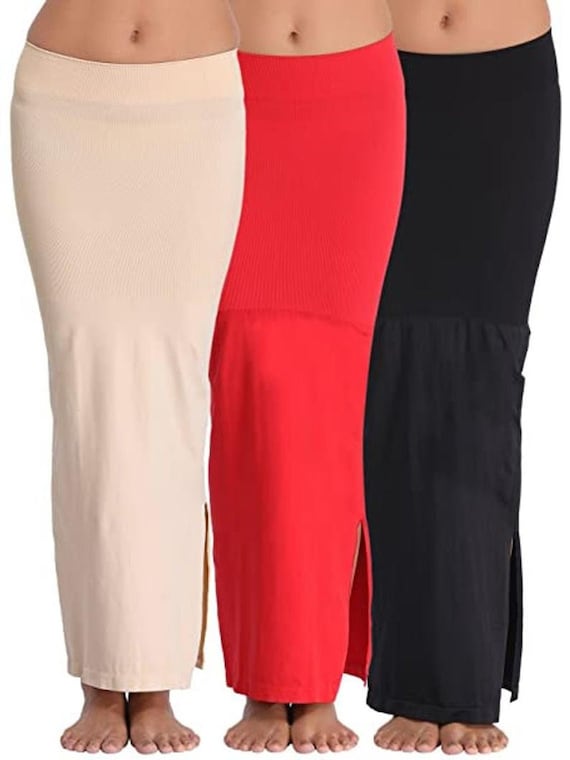 Combo of 3 Stylish Saree Shapewear Women's Stretchable Petticoat