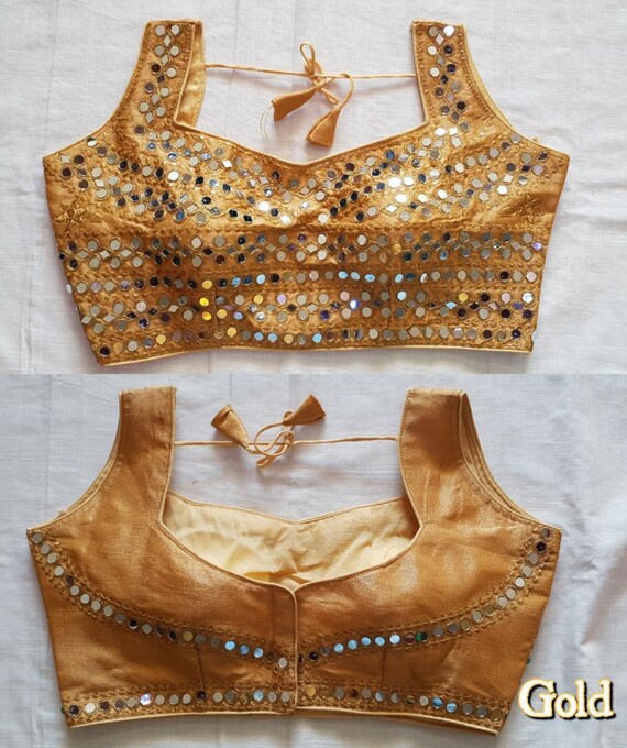 fancy blouse golden
