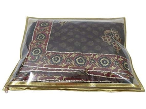 Wedding Supply Golden Saree Cover Bags Saree Storage Bags Dress Keeping Bags Clothes Keeping Plastic Bag Tissue Clothes Bags Organizer Case Etsy