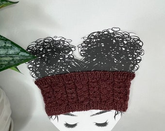 Wool Ear Warmer with Cables