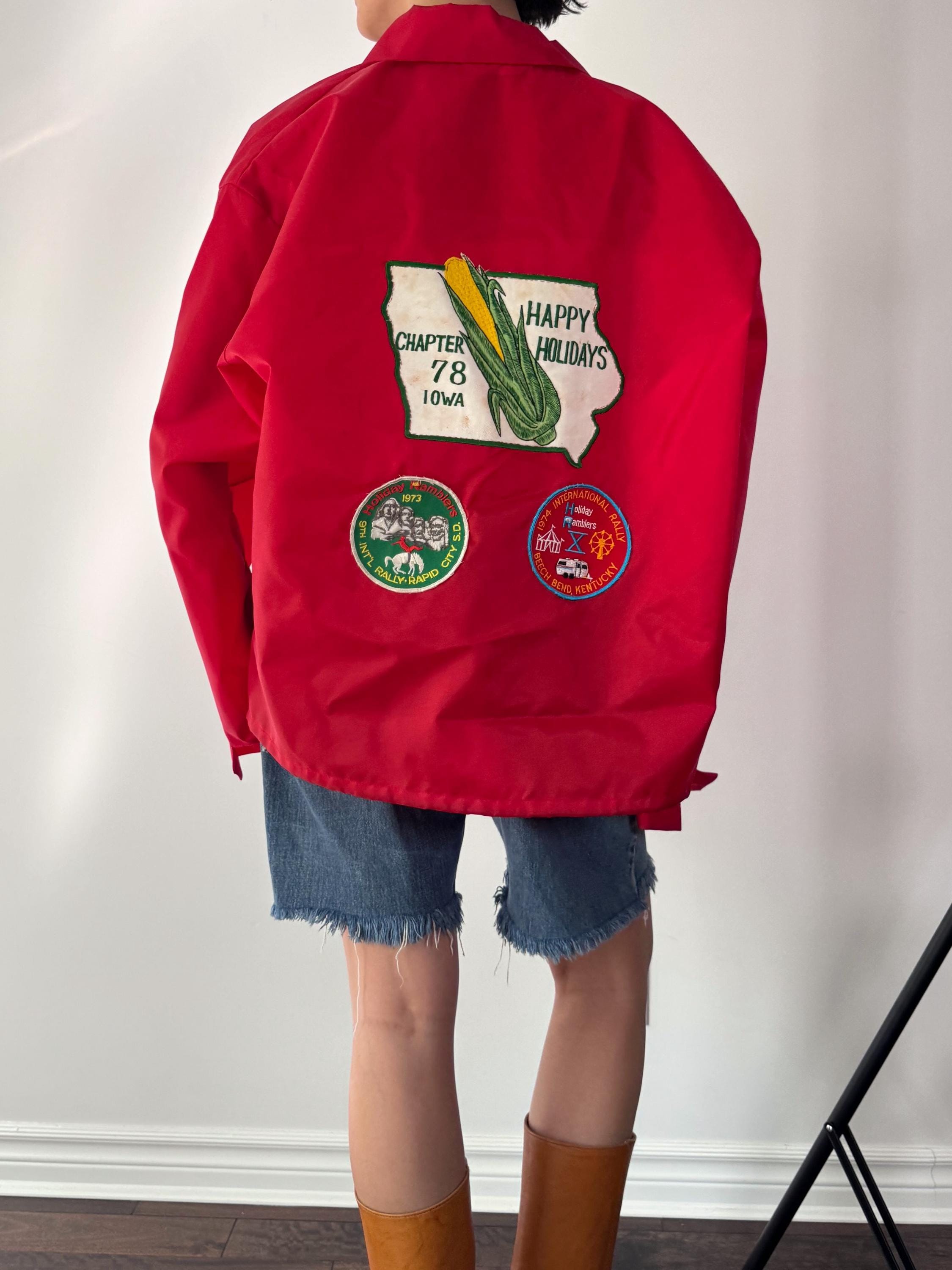 Red Windbreaker Men - Etsy