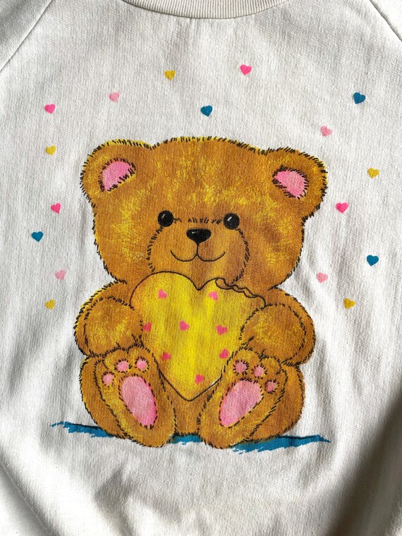 80s 90s vintage teddy bear pullover sweater–  ext… - image 8