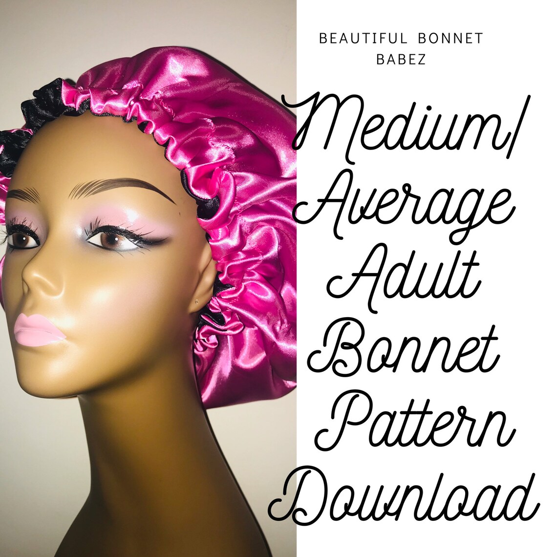 PDF Sewing Pattern Detailed Video Included Bonnet Pattern | Etsy