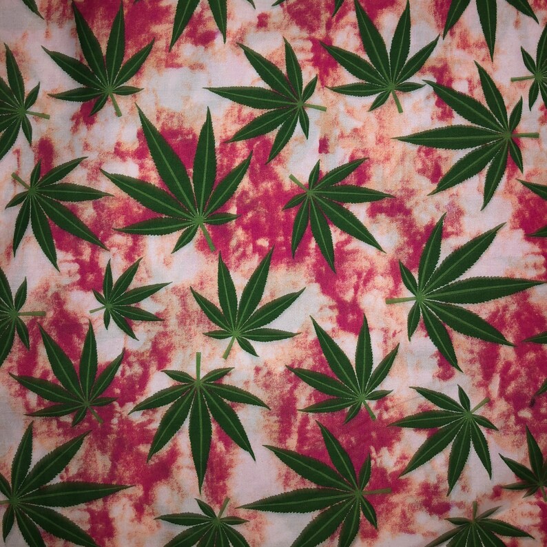 Marijuana Fabric by the Yard Etsy
